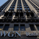 Tribune Tower, marked with the sign of Tribune Media subsidiary WGN Radio, in downtown Chicago.